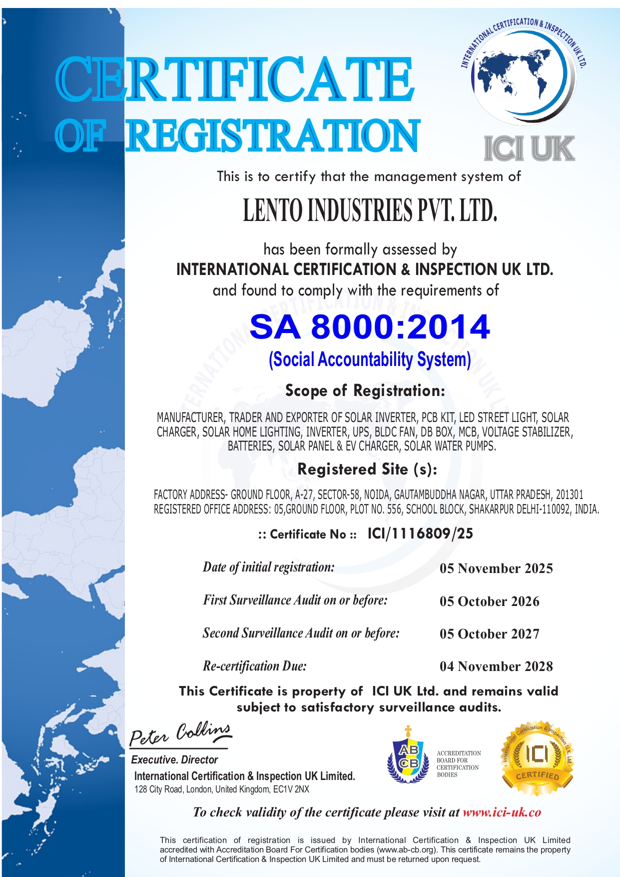 LENTO INDUSTRIES PVT LTD,,SA 8000 FINAL